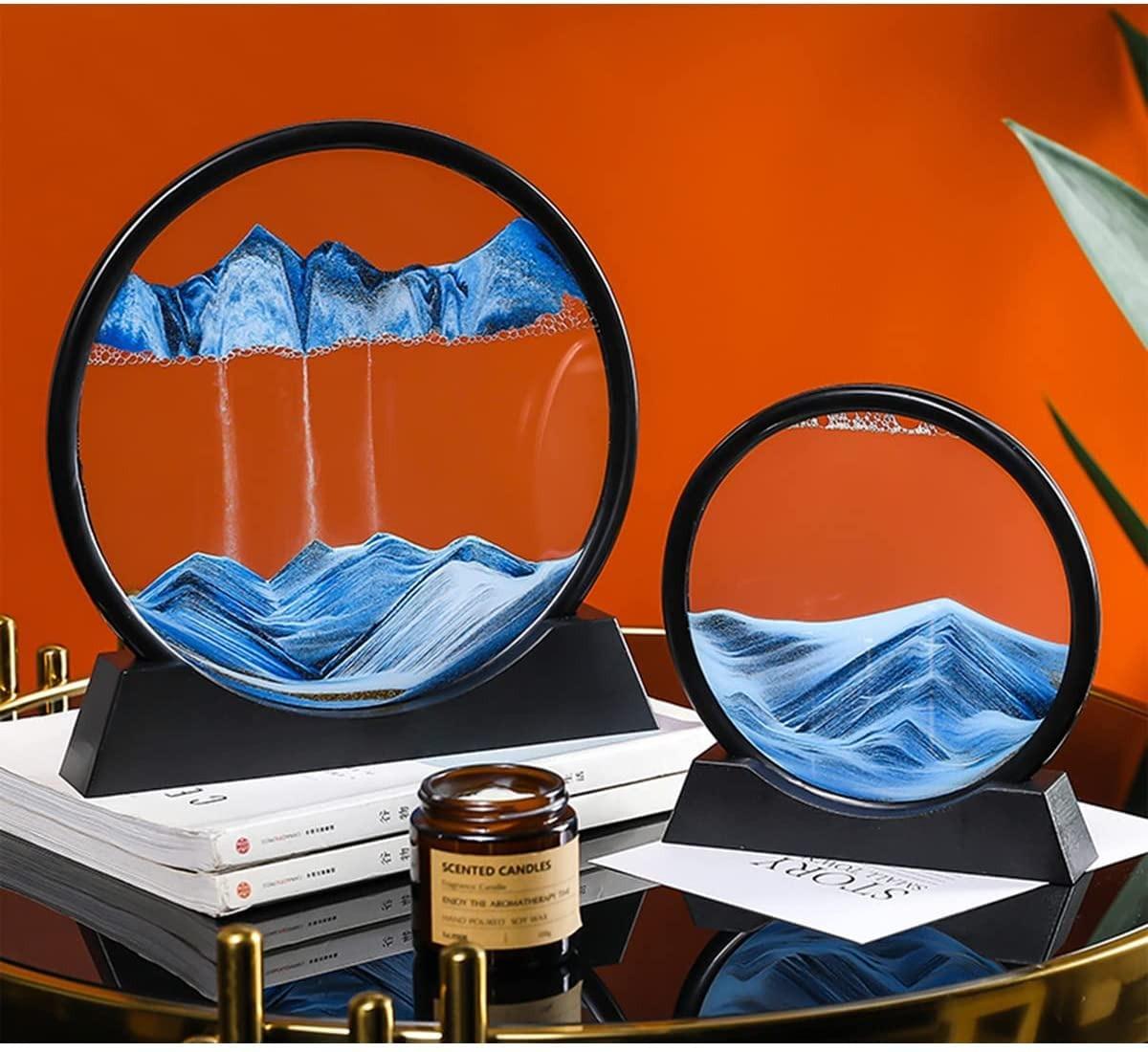 3D Deep Sea Moving Sand Art – Relaxing Kinetic Sandscape Decor